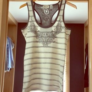 Women’s MissMe Jeweled Embroidered Tank